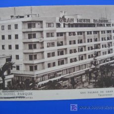 Postales: GRAN HOTEL PARQUE. LAS PALMAS DE GRAN CANARIA. CIRCULADA 1946. Lote 21292553