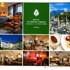 Postales: POSTAL PUBLICITARIA - HOTEL GOLDENER HIRSCH SALZBURGO - PUBLICIDAD LUXURY COLLECTION HOTEL. Lote 30063601