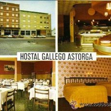 Postales: HOSTAL GALLEGO - ASTORGA - LEÓN . Lote 39573737