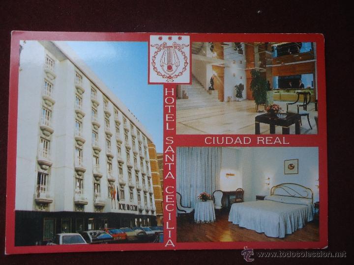 Postcards: POSTAL HOTEL SANTA CECILIA CIUDAD REAL A&Ntilde;O 1990 NO CIRCULADA
