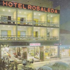 Postales: P- 630. POSTAL HOTEL ROSALEDA. PLAYA DE ARO, COSTA BRAVA. AÑOS 60.
