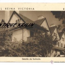 Postales: RONDA .- MALAGA .-HOTEL REINA VICTORIA .- DETALLE FACHADA .- EDICION F. MESAS 