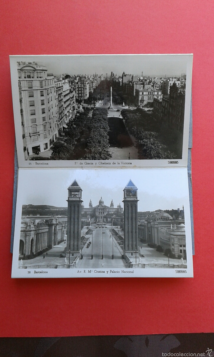 Postales: AVANICO POSTALES DE BARCELONA - Foto 2