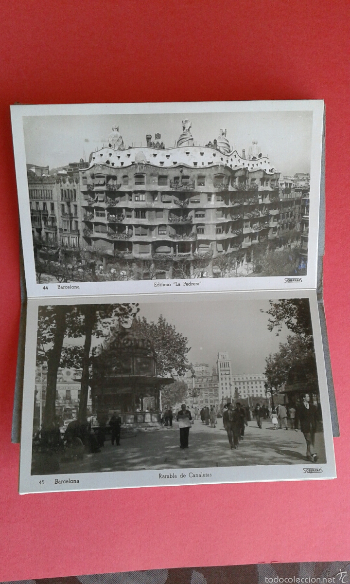 Postales: AVANICO POSTALES DE BARCELONA - Foto 3