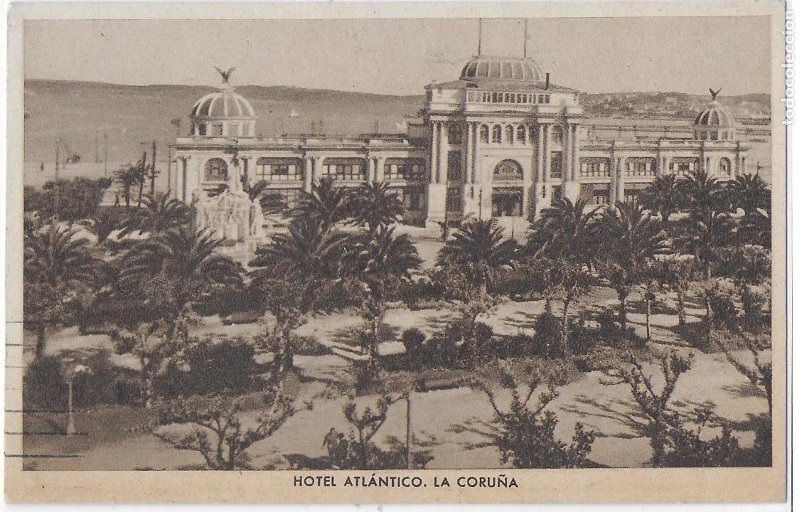 P 7753 Hotel Atlantico La Coruna Comprar Postales Antiguas De Hoteles Y Balnearios En Todocoleccion 102155387