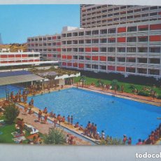 Postales: POSTAL DEL HOTEL FLAMERO , PLAYA DE MATALASCAÑAS ( HUELVA ), AÑOS 60. Lote 140818374