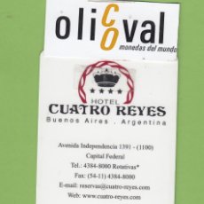 Postales: TARJETA HOTEL CUATRO REYES BUENOS AIRES ARGENTINA CSB 10/03 TH051. Lote 175395384