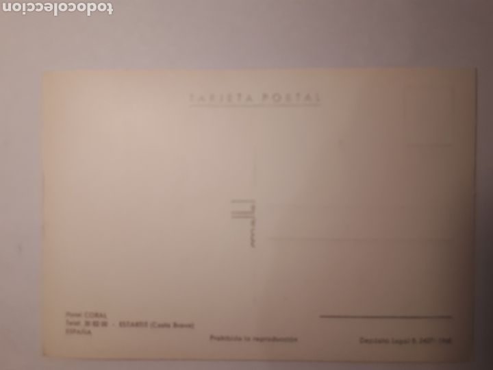 Postales: LESTARTIT. HOTEL CORAL. POSTAL 1966 - Foto 2