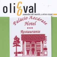 Postales: TARJETA HOTEL ESPAÑA LA RIOJA EZCARAY HOTEL PALACIO AZCÁRATE S/PITH1984. Lote 192953408
