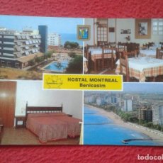 Postales: POSTAL POST CARD HOSTAL MONTREAL BENICASIM CASTELLÓN, CALLE BARRACAS, DIVERSAS VISTAS, ESPAÑA SPAIN 