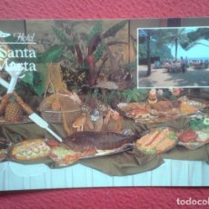 Postales: POSTAL POST CARD HOTEL SANTA MARTA PLAYA DE SANTA CRISTINA LLORET MAR GIRONA GERONA CATALONIA SPAIN. Lote 197644225