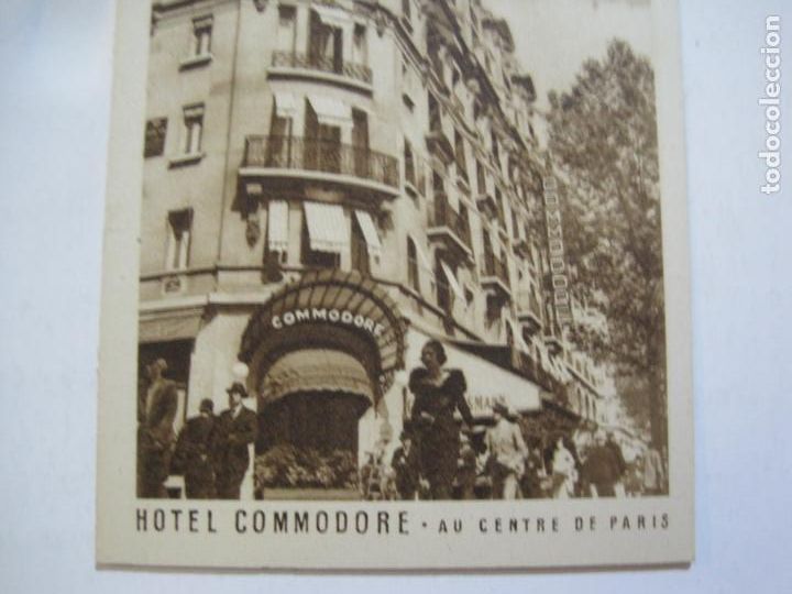 Postales: PARIS-HOTEL COMMODORE-POSTAL ANTIGUA-(76.194) - Foto 4