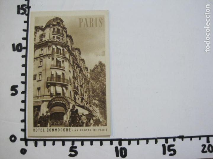 Postales: PARIS-HOTEL COMMODORE-POSTAL ANTIGUA-(76.194) - Foto 6