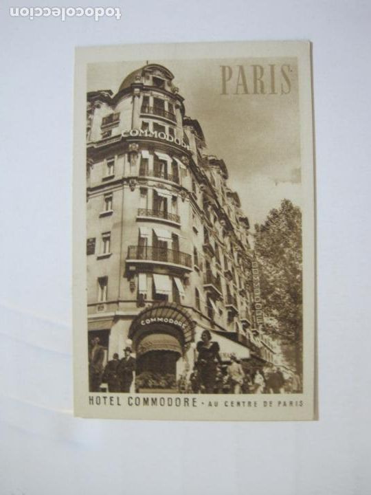 Postales: PARIS-HOTEL COMMODORE-POSTAL ANTIGUA-(76.194) - Foto 1