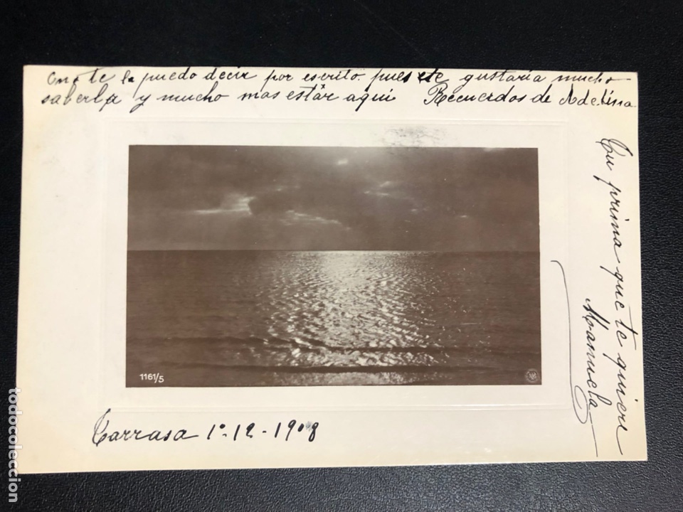 Postales: Tarjeta postal el mar.Tarrasa 1908 - Foto 1