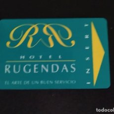 Postales: LLAVE MAGNÉTICA HOTEL RUGENDAS. SANTIAGO DE CHILE. Lote 315319103