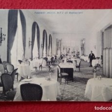 Postales: ANTIGUA POSTAL POSTCARD MADRID HOTEL RITZ EL RESTAURANT F. LACOSTE DENTÍFRICO CERVERA ANTES OXIGENOL