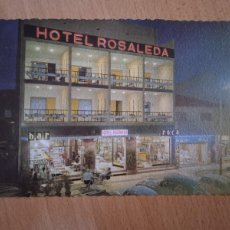Postales: *HOTEL ROSALEDA* PLATJA D'ARO, COSTA BRAVA, GIRONA. COCHES ANTIGUOS