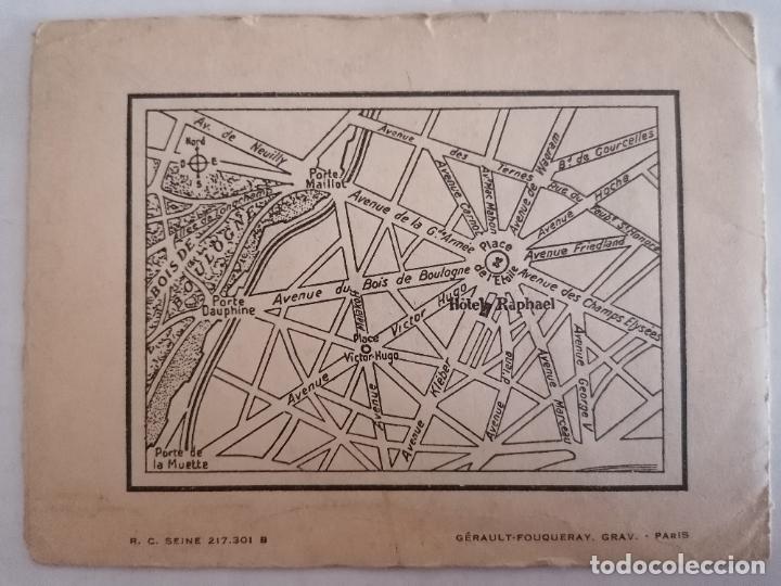 Postales: POSTAL, HOTEL RAPHAEL-PARIS - Foto 3