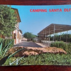 Postales: POSTAL DEL CAMPING SANTA OLIVA EN EL BAIX PENEDES, TARRAGONA,