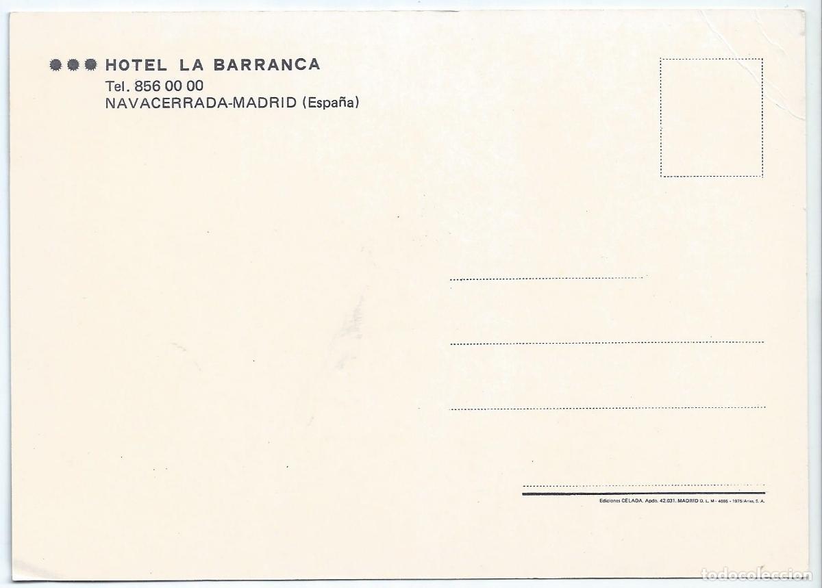 Postales: Hotela La Barraca - Navacerrada - Madrid - Ediciones Celada (1965) &iexcl;Postal sin circular! - Foto 2