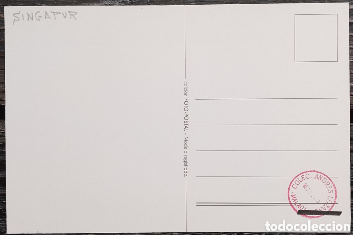 Postales: Postal Raffles Hotel Singapur - Foto 2