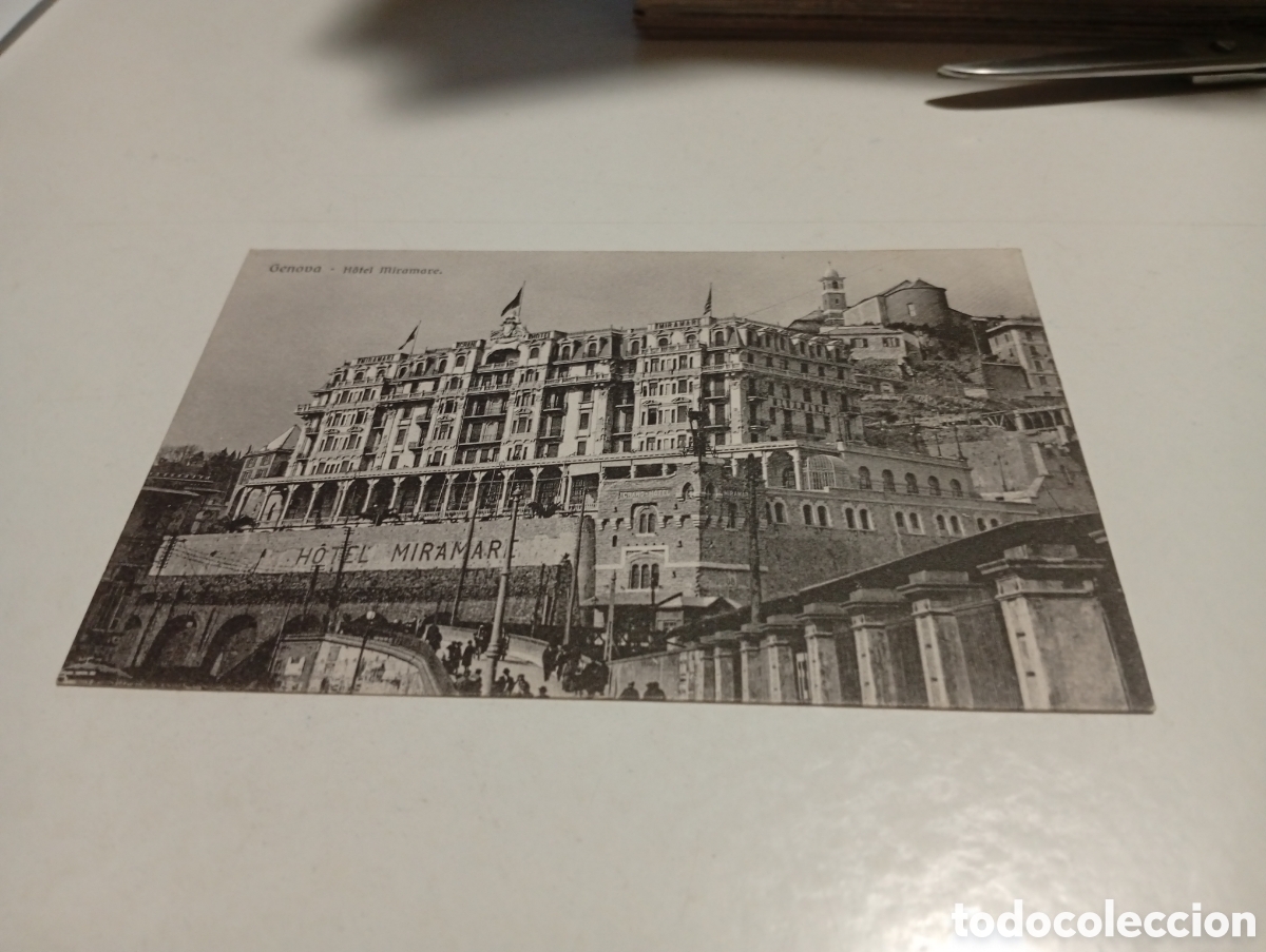 Postales: Postal antigua G&eacute;nova hotel miramar