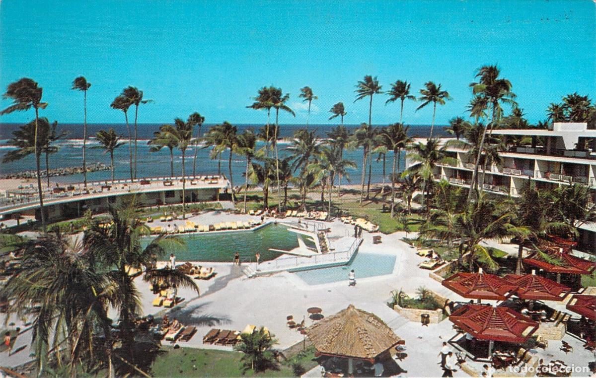 Postales: Postal del Hotel Dorado Hilton y Riviera en Dorado, Puerto Rico