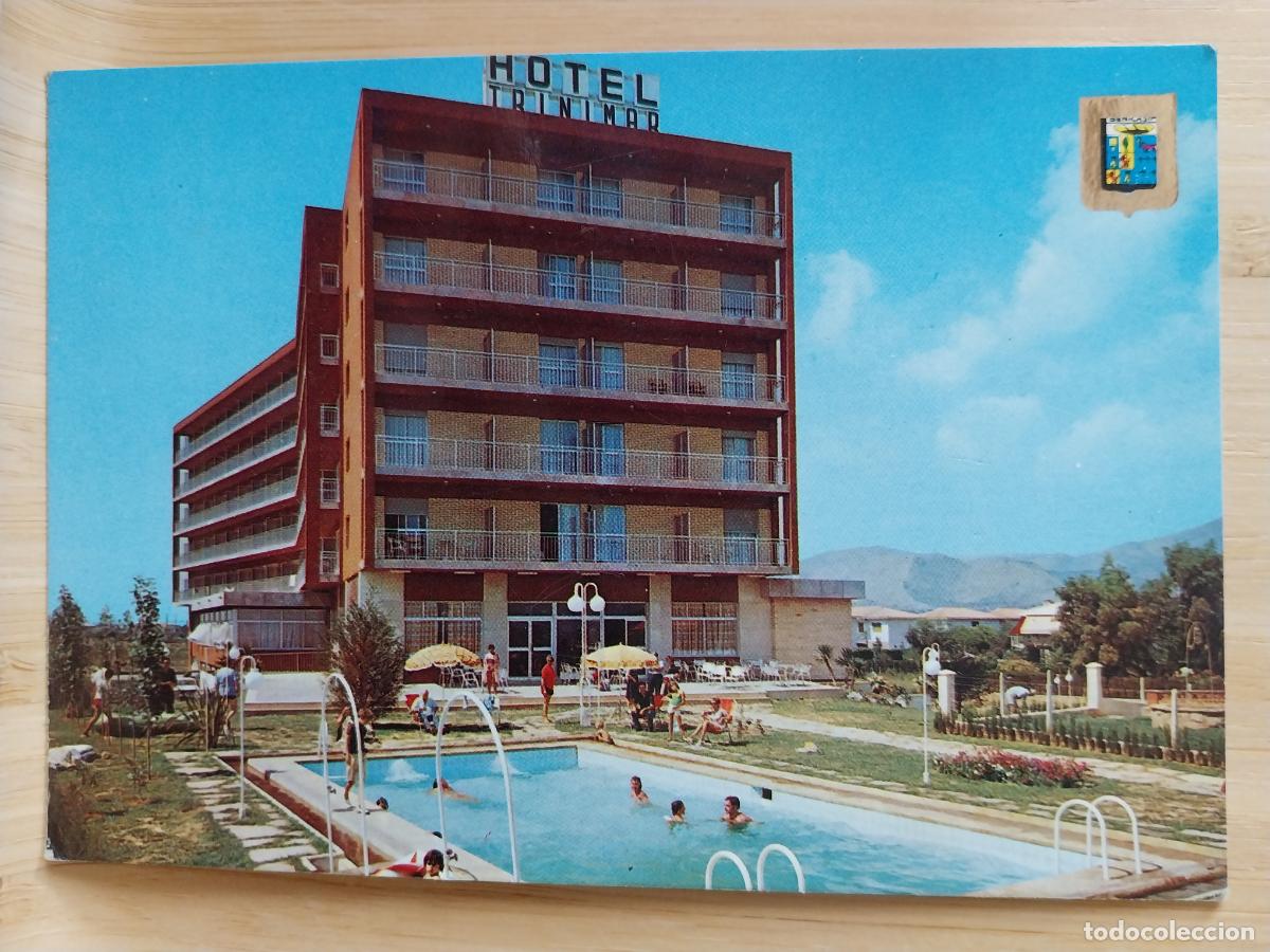Postales: HOTEL TRINIMAR BENICASIM ED FISA 130 CIRCULADA A&Ntilde;O 1981 PISCINA ANIMADA