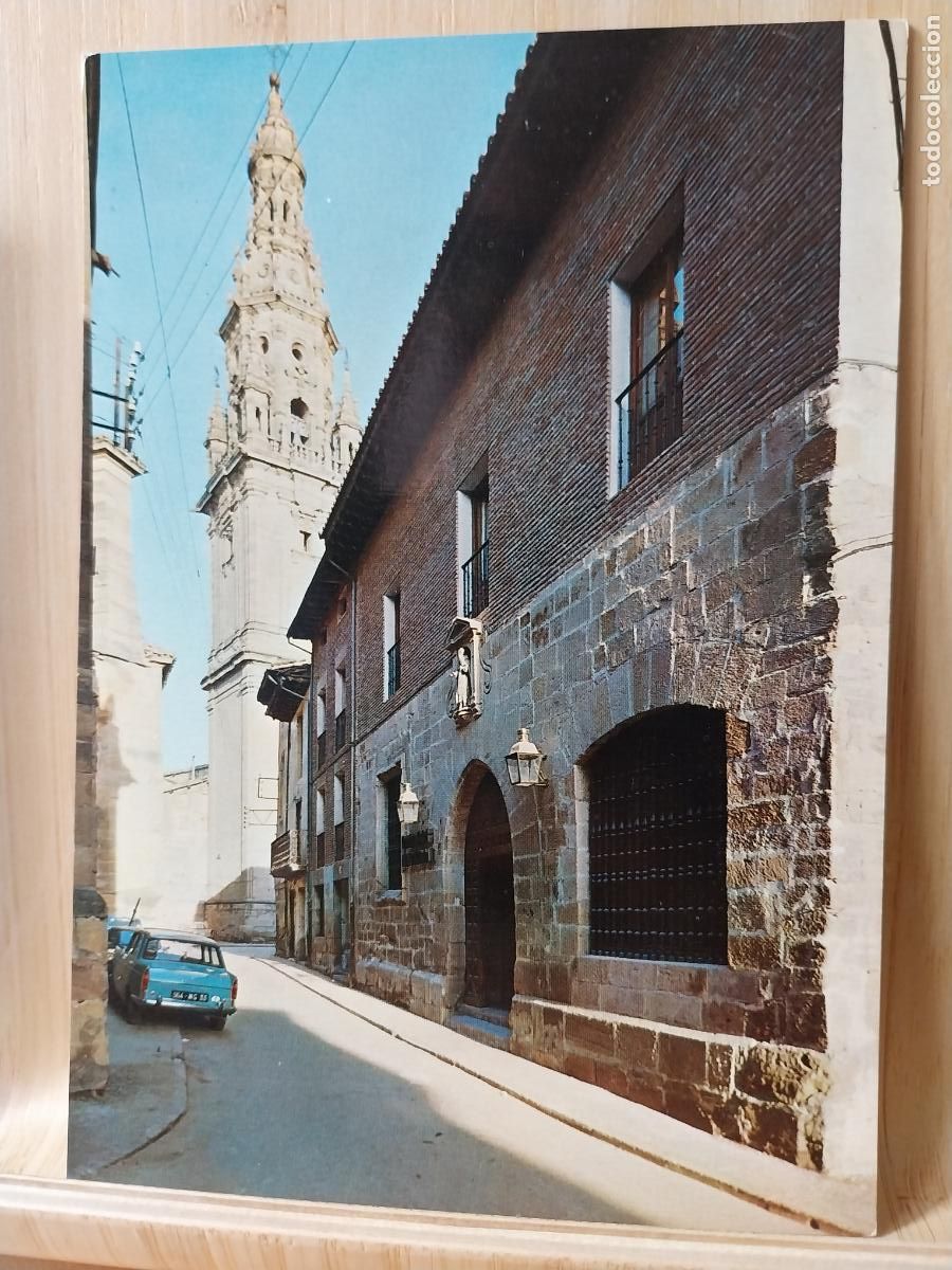 Postales: SANTO DOMINGO DE LA CALZADA PARADOR ED FISA A&Ntilde; 1 SC ORIGINAL COCHES CLASICOS