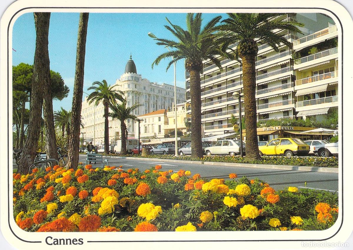 Postales: Postal de Cannes La Croisette y Hotel Carlton Francia