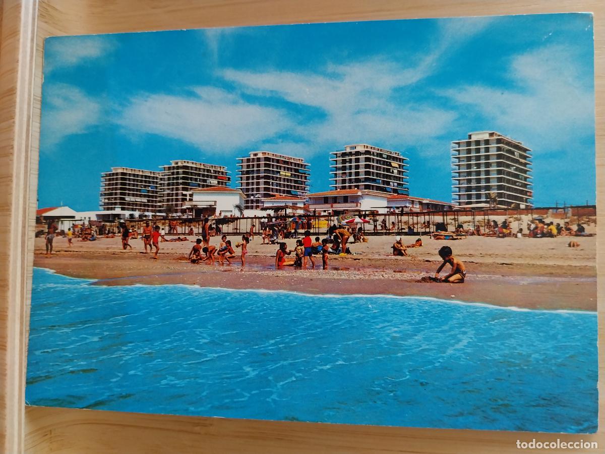 Postales: PLAYA PUNTA UMBRIA HUELVA ED BEASCOA 8629 ESCRITA A&Ntilde;OS 70 ANIMADA