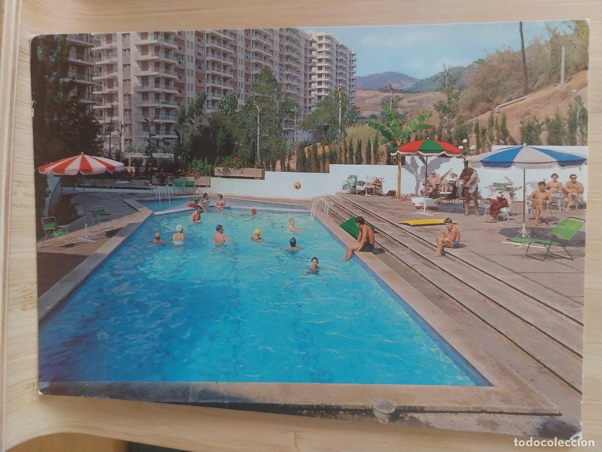 Postales: HOTEL LAS VEGAS CALELLA POSTAL PISCINA ANIMADA ORIGINAL VINTAGE