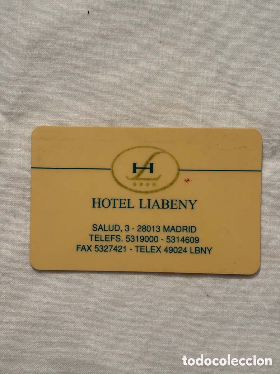 Postales: Tarjeta llave magn&eacute;tica Hotel LIABENY Madrid