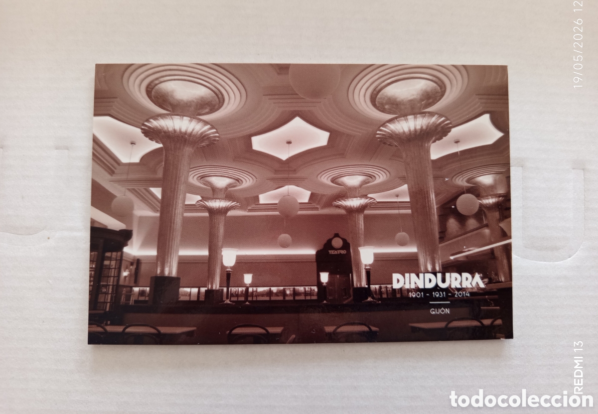 Postales: CAF&Eacute; DINDURRA GIJ&Oacute;N. Foto-postal