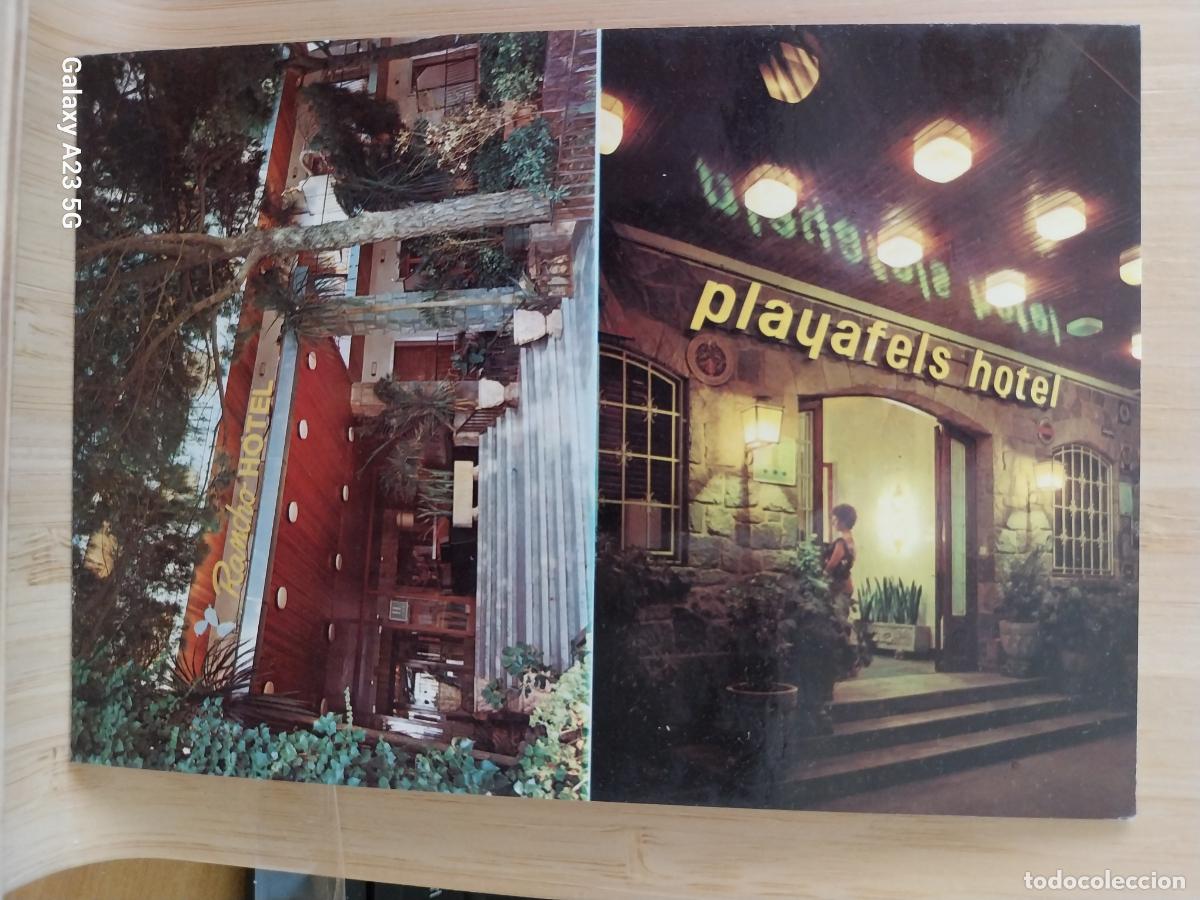 Postales: RANCHO PLAYAFELS HOTEL CASTELLDEFELS TARJETA TAMA&Ntilde;O POSTAL
