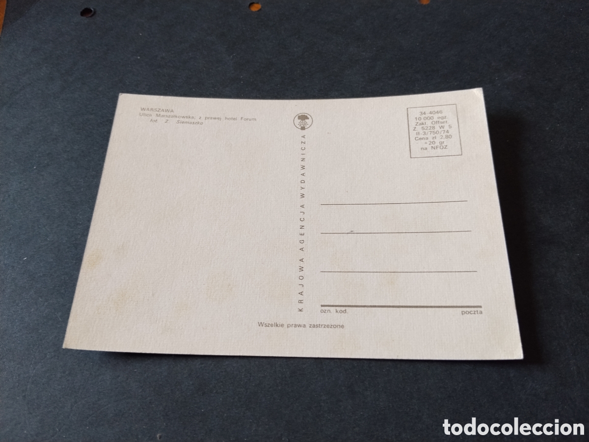Postales: Postal Varsovia hotel forum - Foto 2