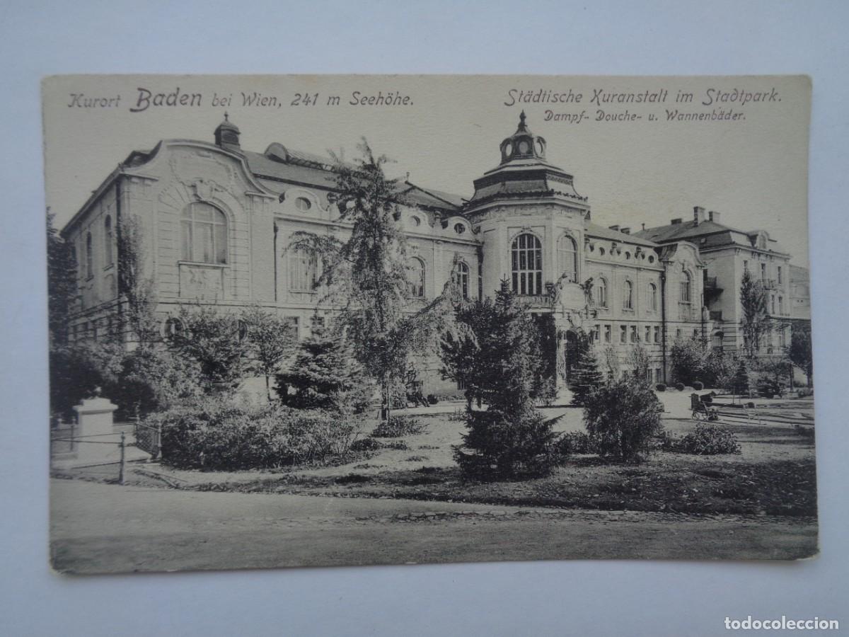 Postales: POSTAL DEL BALNEARIO DE BADEN ( AUSTRIA ). PRINCIPIOS DE SIGLO