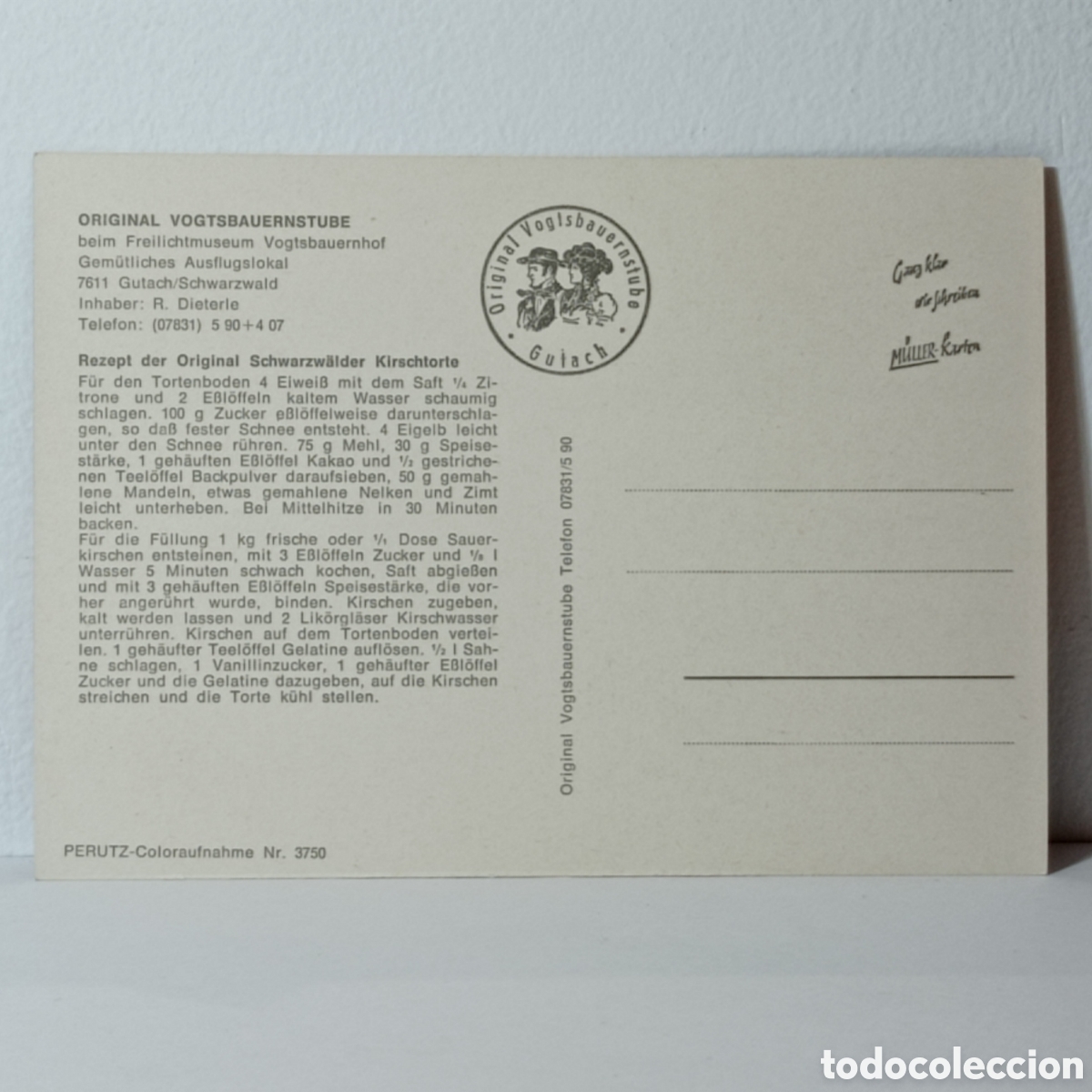 Postales: ORIGINAL VOGTSBAUERNSTUBE, REZEPT - Foto 2