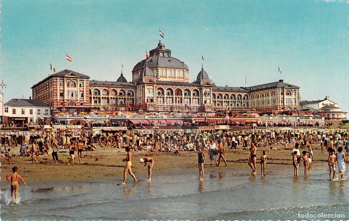 Postales: Postal de Scheveningen con Playa y el Kurhaus Hotel