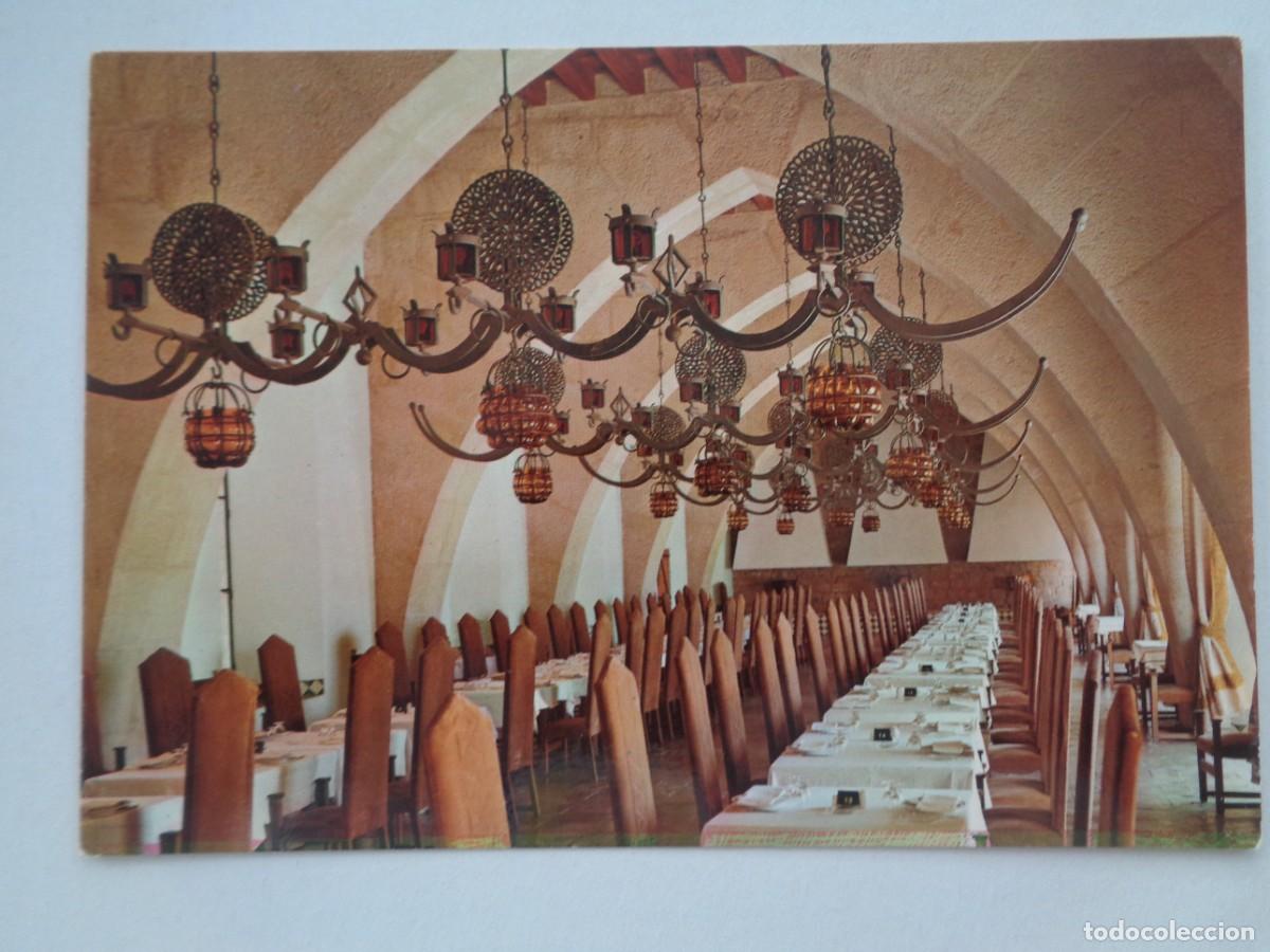Postales: POSTAL DEL PARADOR DE SANTA CATALINA ( JAEN ): COMEDOR GRANDE