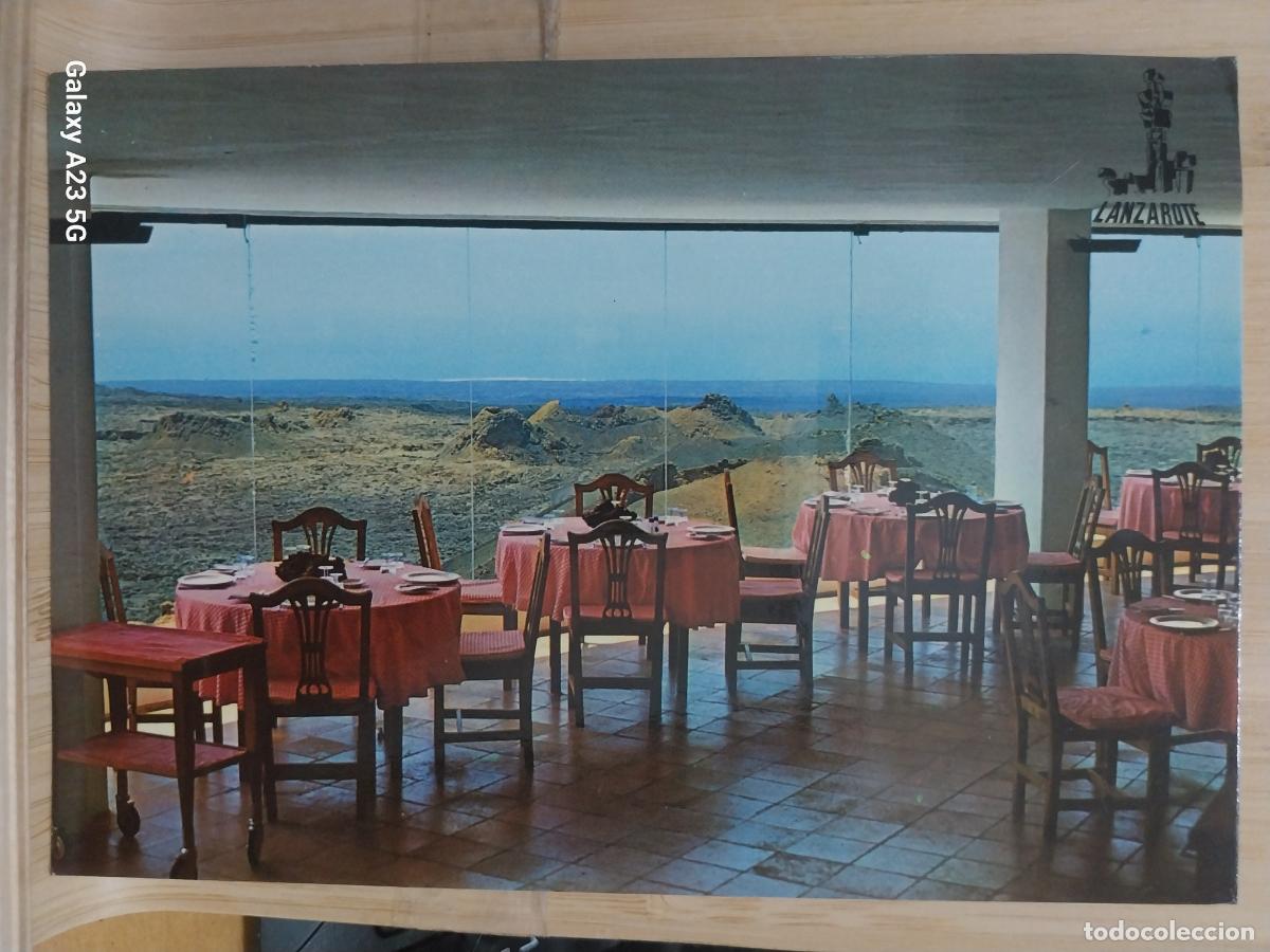 Postales: RESTAURANTE EL DIABLO LANZAROTE MONTA&Ntilde;AS DEL FUEGO COMEDOR ED FOTO GABRIEL 540 SC ORIGINAL