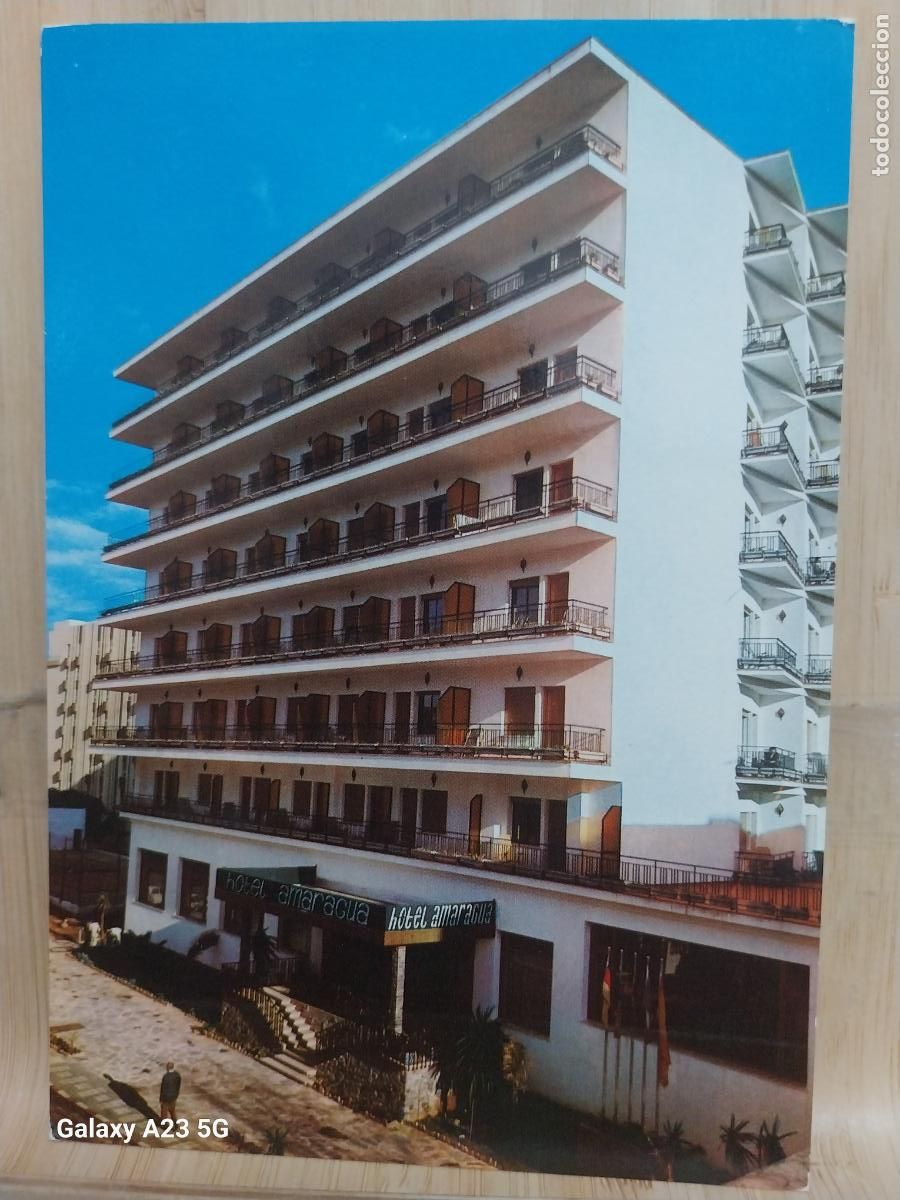 Postales: HOTEL AMARAGUA TORREMOLINOS ED CINEFILM 2747 SC ORIGINAL ANIMADA