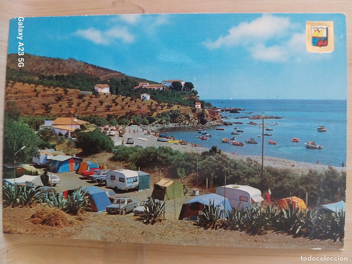 Postales: SAN MIGUEL DE COLERA CAMPING PLAYA GERONA ED FISA 9 SC ORIGINAL MUY ANIMADA