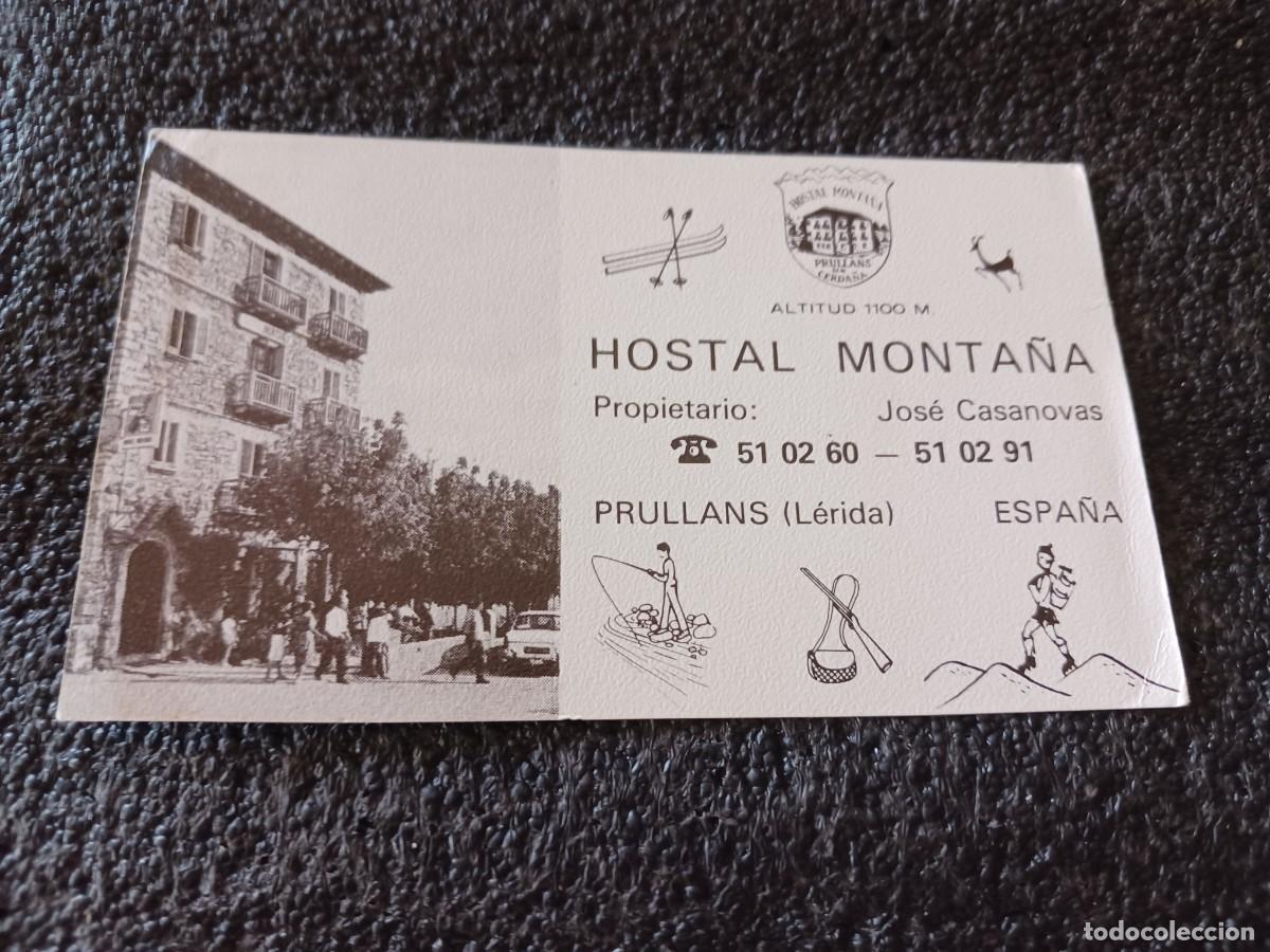 Postales: tarjeta de hostal monta&ntilde;a, prullans, lerida