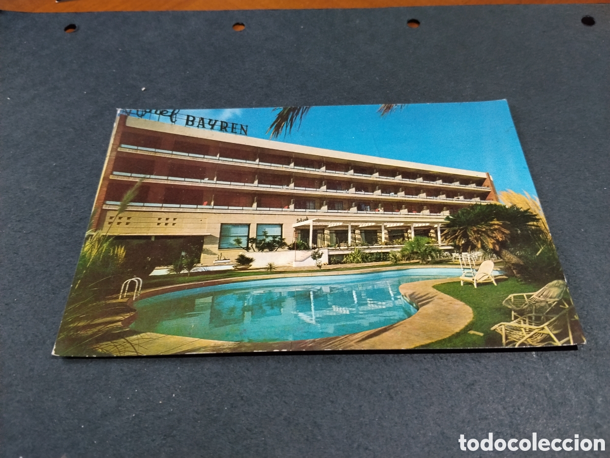 Postales: Postal Hotel Bayren,playa de Gand&iacute;a, piscina