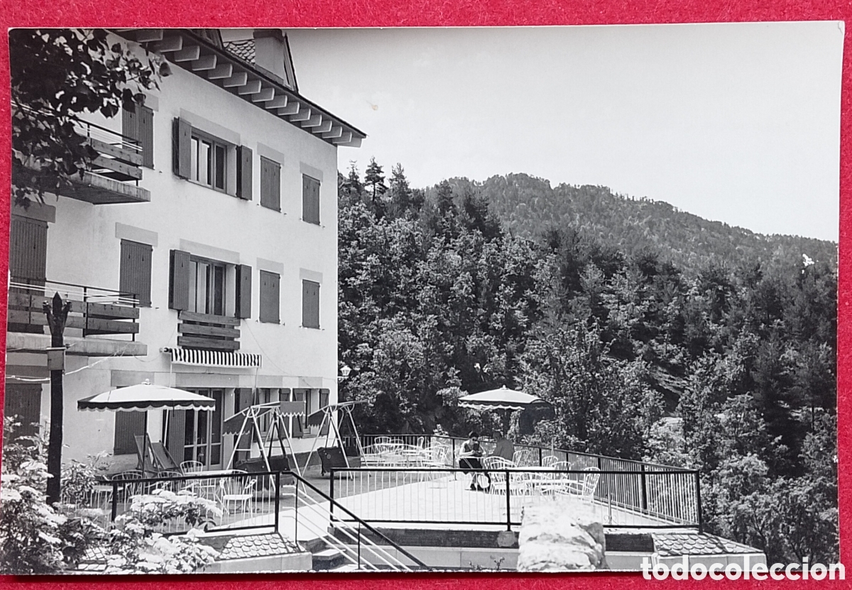 Postales: Postal Hotel Les Fonts Castellar de n'Hug Barcelona Manuscrita 1964.