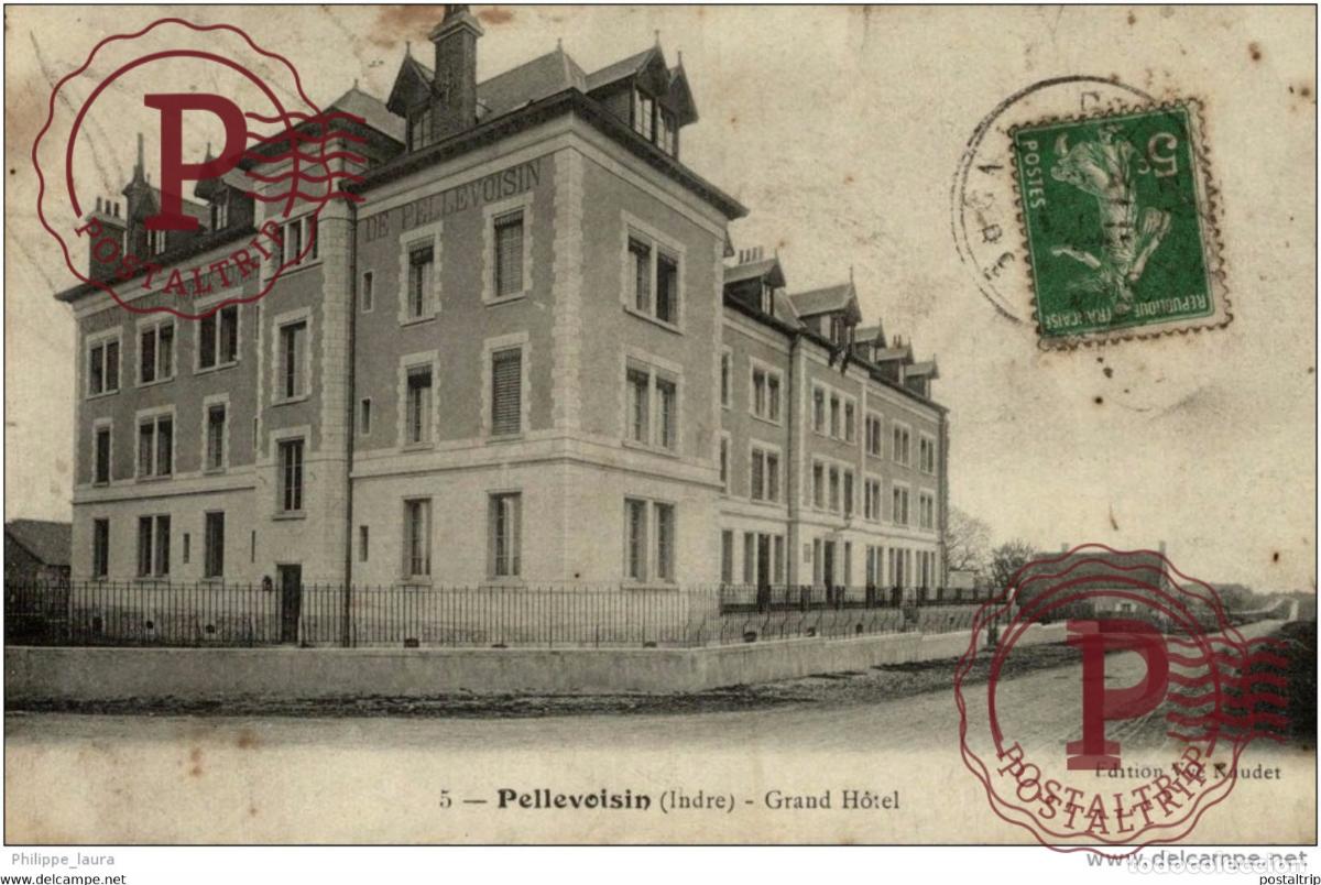 Cartoline: Pellevoisin. Grand Hotel 1911 Edition VVe Naudet