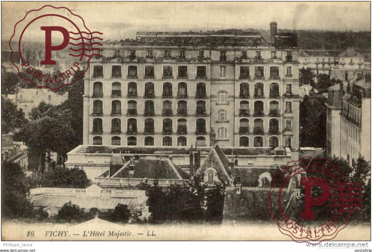 Cartoline: 1917 Vichy L hotel Majestic