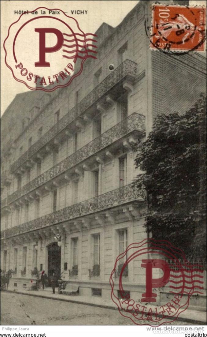 Cartoline: 03 vichy hotel de la paix - SUPERBE CARTE